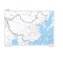 中国地图 1:2200万 16开标准地图