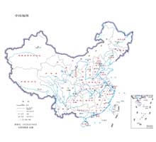 中国地图  1:3200万  32开标准地图