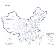 中国地图  1:3200万  32开标准地图