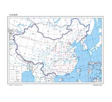 中国地图  1:3200万  32开标准地图