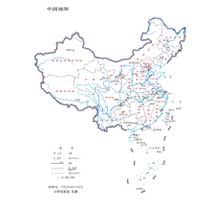 中国地图  1:4200万  32开标准地图