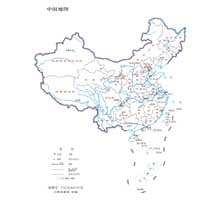 中国地图  1:4200万  32开标准地图
