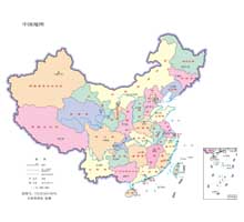 中国地图  1:3200万  32开标准地图