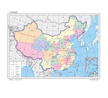 中国地图  1:3200万  32开标准地图