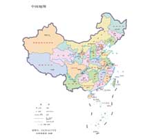 中国地图  1:4200万  32开标准地图