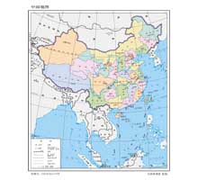 中国地图  1:4200万  32开标准地图