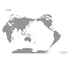世界地图二  1:1.8亿  32开标准地图