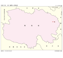 青海省 1∶610萬 32開