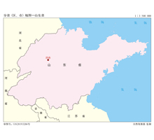 山东省 1∶350万 32开