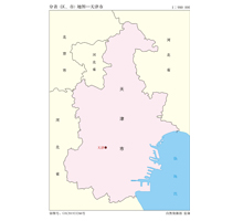 天津市 1∶98萬 32開