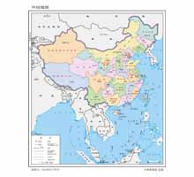 中国地图 1:4200万 32开标准地图
