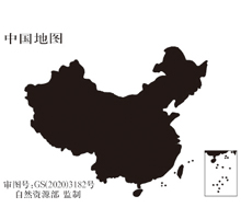 中国  3CM标准地图