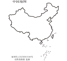 中国  3CM标准地图
