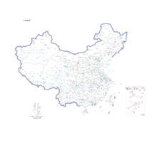 中国地图 1:1100万 4开标准地图