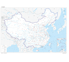 中国地图 1:1100万 4开标准地图