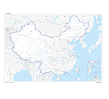 中国地图 1:1100万 4开标准地图