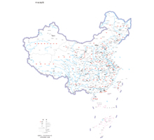 中国地图 1:1400万 4开标准地图