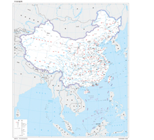 中国地图 1:1400万 4开标准地图