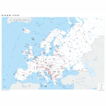 欧洲地图  1：1150万 4开标准地图