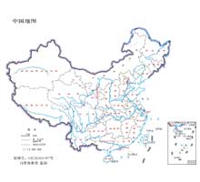 中国地图  1:4800万  64开标准地图
