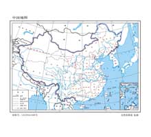 中国地图  1:4800万  64开标准地图