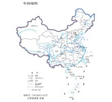 中国地图  1:6000万  64开标准地图