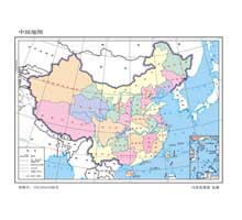 中国地图  1:4800万  64开标准地图