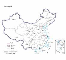 中国地图 1:4800万 64开标准地图