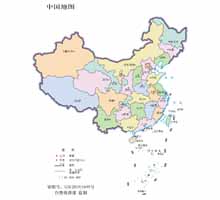 中国地图 1:6000万 64开标准地图