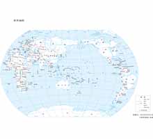 世界地图二 1:1亿 8开标准地图