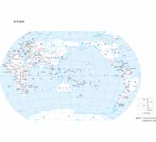 世界地图三 1:1亿 8开标准地图