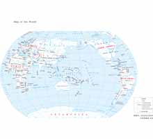 世界地圖（英文版）三 1:1億 8開(kāi)