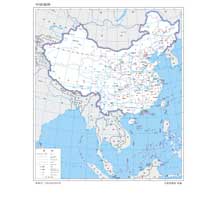 中国地图 1:2000万 8开标准地图