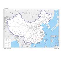 中国地图 1:1600万 8开标准地图