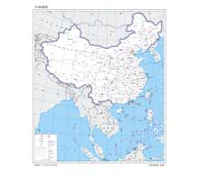 中国地图 1:2000万 8开标准地图