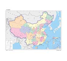 中国地图 1:1600万 8开标准地图