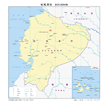 厄瓜多尔标准地图