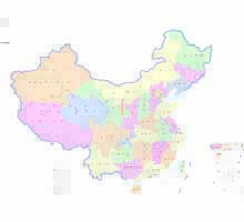 中国地图 1:740万 对开标准地图