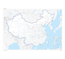 中国地图 1:740万 对开标准地图